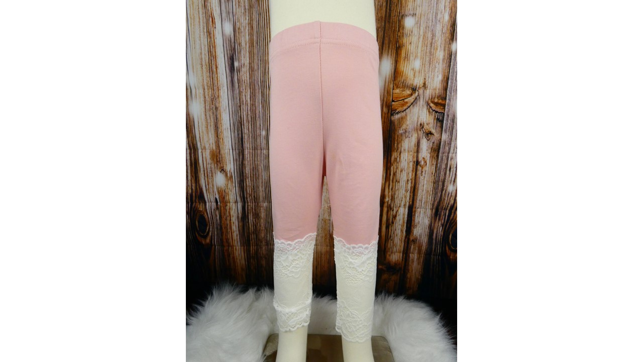 Pink Lace Leggings